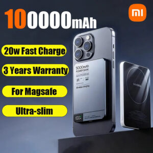 Techmade Powerbank 10000mAh Slim PD22.5W Wireless Magnetico Black