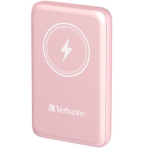 Etres Powerbank 5000mAh Wireless Magnetico con Portacarte Pink