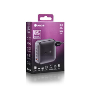 NGS Caricatore BUD 165W Ultraveloce 3/USB-C + 1/USB-A