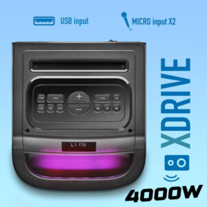 NGS Speaker Wild Space 3 Portatile BT RGB TWS 4000W Nera