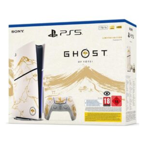 PS5 Console 1TB Ghost Of Yotei Gold Limited Edition White Slim EU