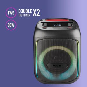 NGS Speaker Wild Swag Go Portatile BT/TWS/USB/TF/AUX-IN 80W